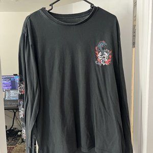 All Saints Viper Long Sleeve Crew T-Shirt (XL)